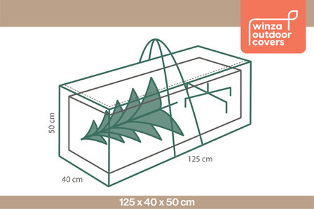 Winza&reg; Opbergtas voor Kunstkerstboom XL 200 CM lang - Deluxe Opbergoplossing met Ritssluiting en Handvaten &ndash; Kleur Antraciet &ndash; Stevige Tas voor Kerstboomopslag