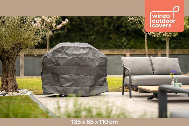 Winza Outdoor Covers - Premium - beschermhoes - BBQ hoes - 135 - Afmeting : 135x65x110 cm - waterdicht - 2 jaar garantie