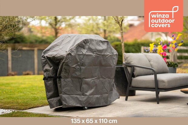 Winza Outdoor Covers - Premium - beschermhoes - BBQ hoes - 135 - Afmeting : 135x65x110 cm - waterdicht - 2 jaar garantie