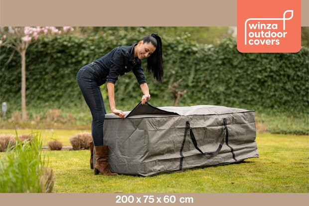 Winza Outdoor Covers - Premium - Lounge Kussentas XL - Afmeting : 200x75x60 cm - 2 jaar garantie