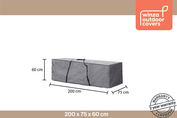 Winza Outdoor Covers - Premium - Lounge Kussentas XL - Afmeting : 200x75x60 cm - 2 jaar garantie